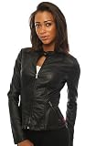 Tripp NYC The Vinyl Racer Jacket in Black,Light Jackets for Women