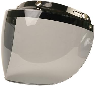 Jet-02 Motorcycle 3/4 Shell Cruiser Open Face Three Quarter Helmet (Smoke Shield)