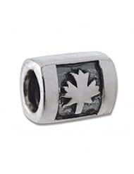 Biagi Sterling Silver Canada Flag Bead Charm