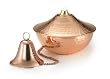 3" Smooth Polished Copper Yard and Garden Oil Lamp
