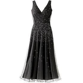 Dropwaist mesh swing dress