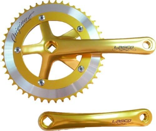 NEW Single Chain Ring Crank 1/8 48T CNC Round X 170mm Gold by Big Roc Tools