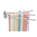 Better Housewares 2490 Wall-Mounted 3-Arm Stainless-Steel Towel Bar