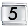 Number Italian Charms