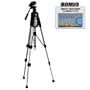 Digital Concepts TR-60N Tripod+Carrying Case and Accessories for Digital SLRs including Canon Digital Rebel XT, XTi & EOS 30D, Fuji Finepix, Nikon D40, D40x & D50, Olympus Evolt E300, E330, E410, E500 & E510, Pentax K10D & Sony Alpha A100 Cameras and Camcorders for Nikon, Sony, Canon and other similar sized models