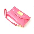 Luxury designer case Purse/pouch/Wallet cover Designer case for iphone 4 4S-Pink TPU Leather