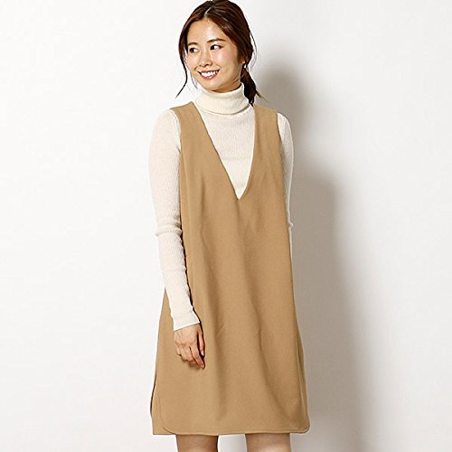 ローズティアラ（Rose Tiara） 全3色【38サイズ】Vネックダブルクロスジャンパースカート