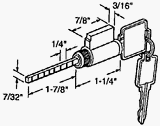 Prime Line Prod. 1505 Patio Lock Cylinder