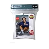 Hanes Classics Men's 6-Pack Cushion Crew Socks
