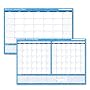 At-A-Glance(R) Undated Erasable/Reversible Wall Planner, 30/60 Day, 36in. x 24in., Blue