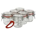 Einmachgl�ser mit Gummiring & B�gelverschluss - 6 x 400 ML