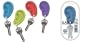 Ear Rings Keychains - SET of 4 - by Fred