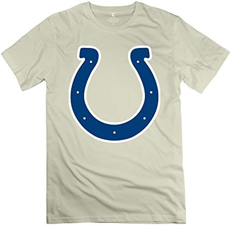 HEVANN Men's NFL Indianapolis Colts T Shirts M Natural