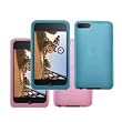 Cbus Wireless Two Silicone Cases / Skins / Covers for Apple iPod Touch 2nd (2G) & 3rd (3G) Generation - Pink, Aqua Blue