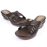 Cole Haan /Cole Haan Nike Air/ G series -- *Air Vela Slide Dark Chocolate Patent D24140 -- Women's