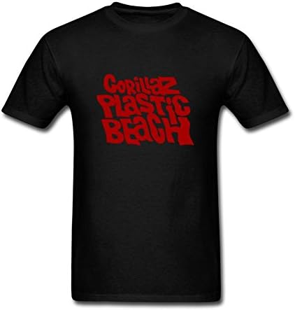 Hkerly Men's Gorillaz Plastic Beach Logo T-Shirts