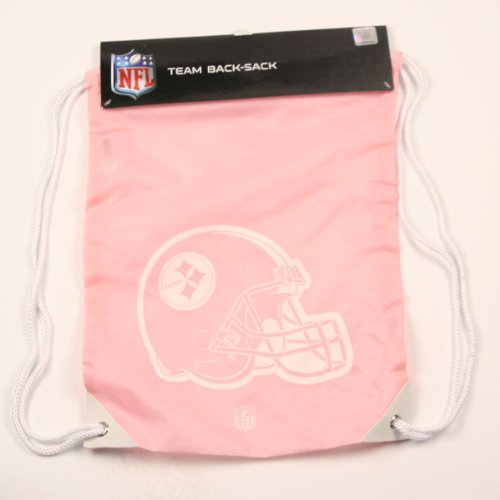 Pittsburgh Steelers Officially Licensed Cinch Shoe/Book Bag - Pink