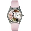 Whimsical Watches Unisex Teen Girl Pink Silver Watch Watch S0420004