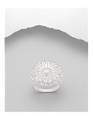 Flower Ring In 92.5 Sterling Silver