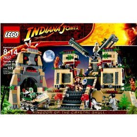 Lego Indiana Jones 7627 - Temple of the Crystal Skull with Indiana Jones, Mutt Williams, Irina Spalko, Russian Guard, 2 Ughs Warriors, Armored Skeleton and 3 Akator Skeleton Minifigures