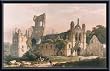 Art Poster Metal Framed Print - Color Lithograph of Kirkstall Abbey from the Northwest - Artist: - Poster Size: 16 X 20