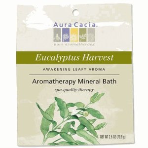 Aura Cacia Eucalyptus Harvest Mineral Bath -- 2.5 oz