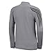 adidas Golf Men's 3 Stripes 1/2 Zip Shirt, Mid Grey/Black, Medium
