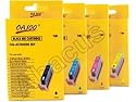 Compatible Canon BCI-6 (BCI6) Ink Cartridges Combo 4-Pack: 1 Black / 1 Cyan, Magenta, Yellow