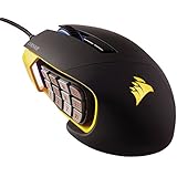 Corsair Gaming SCIMITAR RGB MOBA/MMO Gaming Mouse, Key Slider Mechanical Buttons, 12000 DPI, Multi color