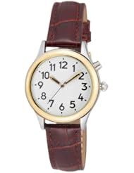 Ladies Deluxe Talking Wrist Watch Two Tone