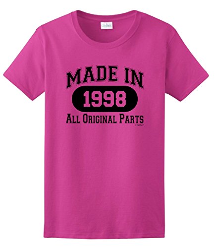 18th Birthday Gift Made 1998 All Original Parts Ladies T-Shirt
