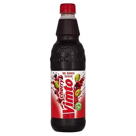 Vimto Cherry No Added Sugar Cordial 725 ml (Pack of 12)