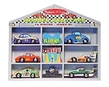 Melissa & Doug Deluxe Wooden Race Cars Set