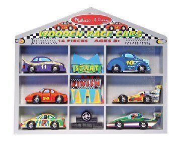 41%2BjRDfSWyL Melissa & Doug Deluxe Wooden Race Cars Set