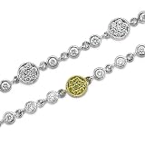 18k Two Tone Gold White and Yellow Diamond Braclet Bangle (GH, SI, 2.60 carat)