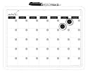 Board Dudes 11 x 14-Inch Plastic Framed Magnetic Calendar (12032UA-4)