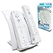 Wireless Charging Stand with Dual Battery Packs for Nintendo Wii Remote