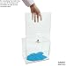 Ballot / suggestion box large with literature holder - BAL2LH