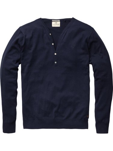 Scotch & Soda Herren Freizeithemd 12010360026 - Basic granddad - cotton melange, Gr. 54 (X Preisvergleich