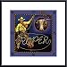 Cowboy Calf Roper by Eureka Lake 11.00X17.00 Framed with Black Metal Frame