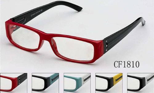 Newbee Fashion® - IG Unisex Clear Lens Plastic Fashion Spring Temple Clear Lens Glasses