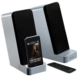 iHome IH70SRC Computer Stereo Speaker System with Dock for iPod (Silver)