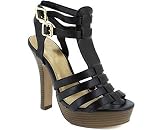 LEATHERETTE STRAPPY HEEL
