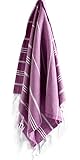 Hand Face Turkish Towel Pestemal 23x36" Peshtemal Fouta  Kitchen Baby Care by Cacala Purple