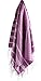 Cacala 100% Turkish Cotton Kitchen Tea Towels, Highly Absorbent Luxury Soft Quick Drying Dish Towel with Hanging Loop for Gym, Yoga, Bath, Sports, Cleaning and Kitchen (23 x 36), Purple