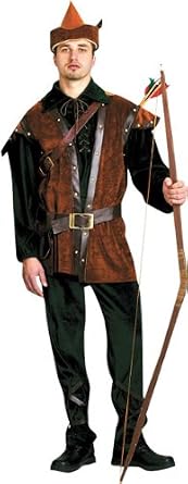 Men's Robin Hood Huntsman Renaissance Woodsman Medium Theater Costume