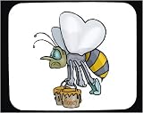 Mouse Pad with bug, carrying, insect, painting, paint, flight, animal, bee