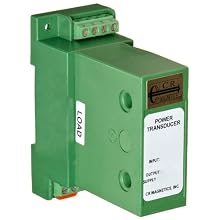 CR Magnetics AC Power Transducer with 3-Phase and 3-Wire Active Power, 20 - 5 KHz, 0 - 300  Load, 12 VDC, 4 - 20 mADC Output Range