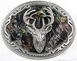 Mossy Oak Deer Hunting Enamel Pewter Buckle ,Sport Buckle