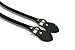 byhands Genuine Leather Embossed Black Purse Handles/Bag Strap, 18.9
